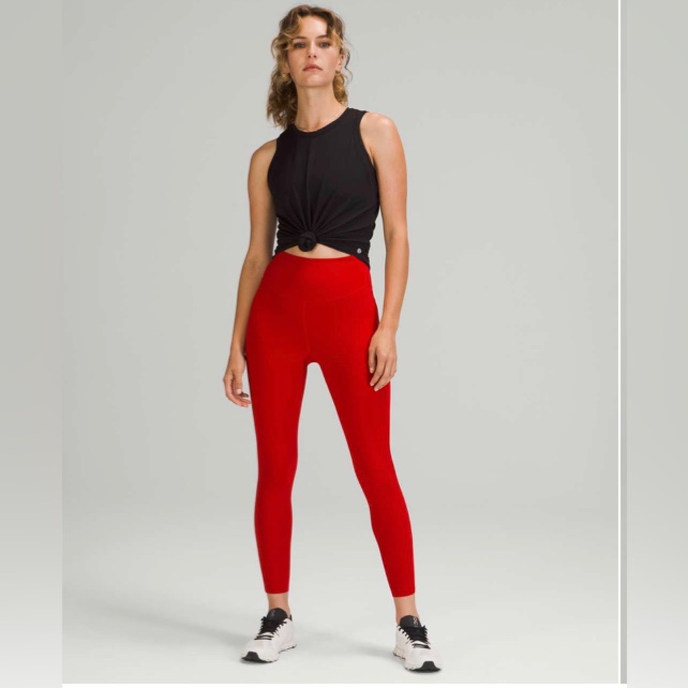 Lululemon Base Pace 28” Leggings (Size 6) in Dark Red